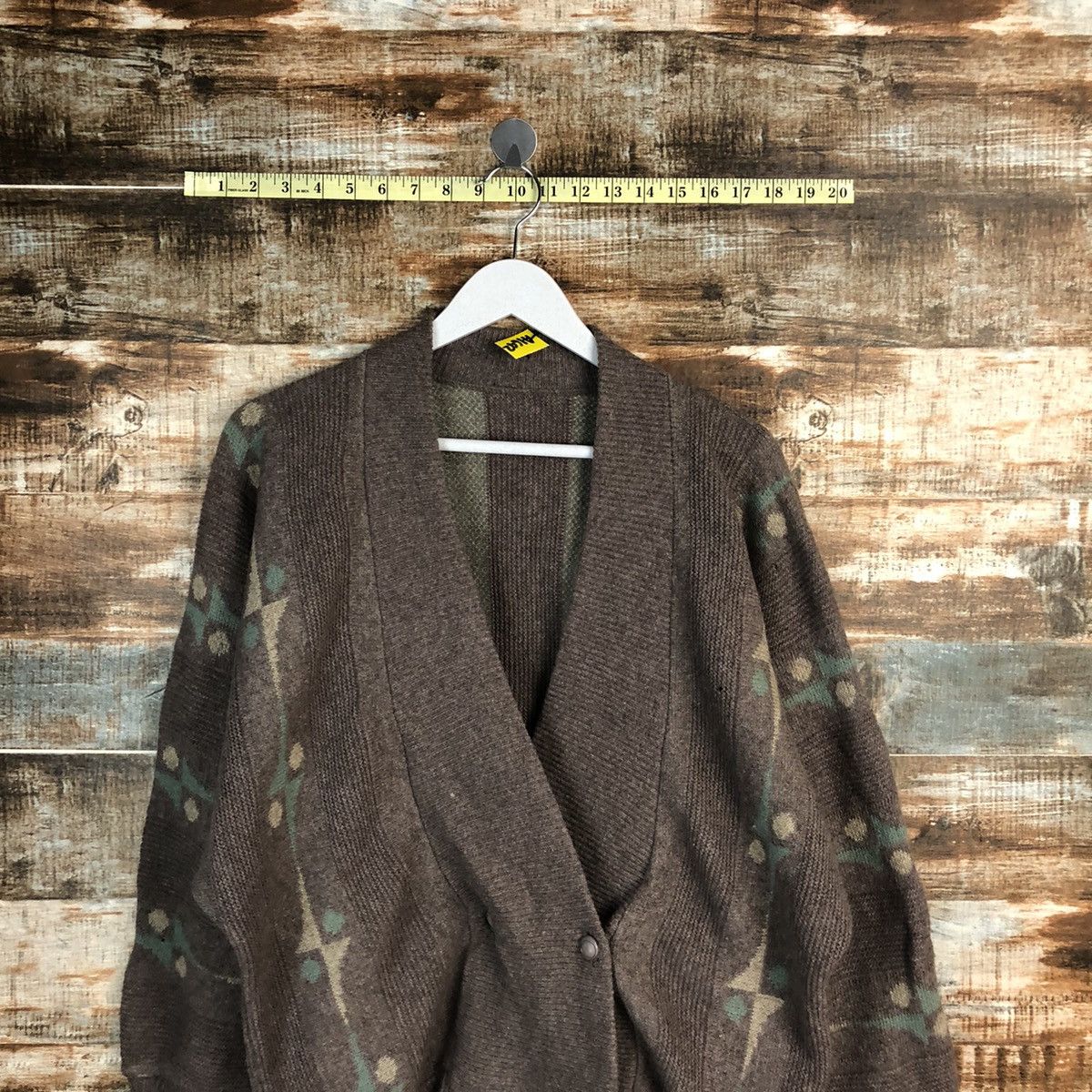 Japanese Brand Japan vintage art Brown Cardigan Knitwear #A1692 Size US L / EU 52-54 / 3 - 2 Thumbnail