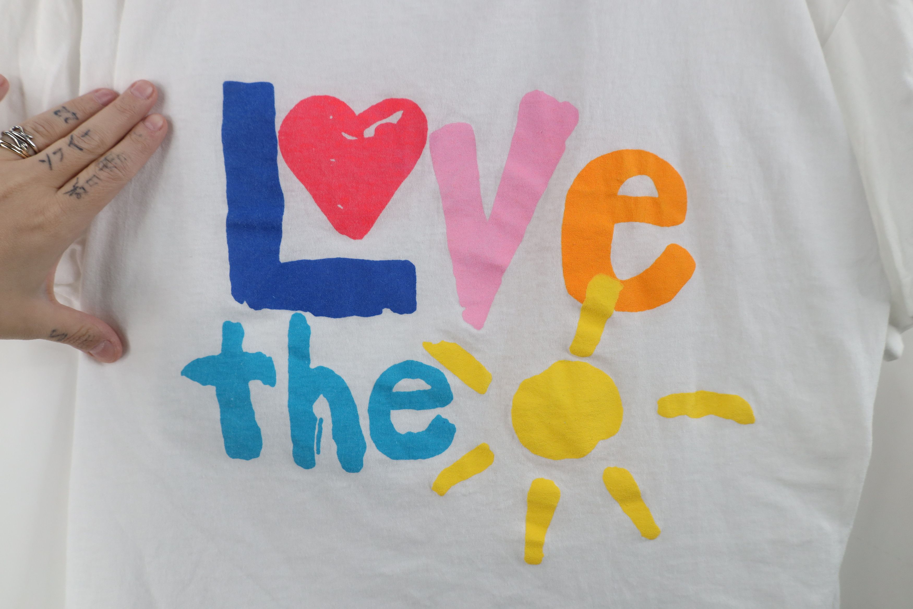 Vintage Vintage 90s Streetwear Sun Cropped Short Sleeve T-Shirt USA Size ONE SIZE - 4 Thumbnail