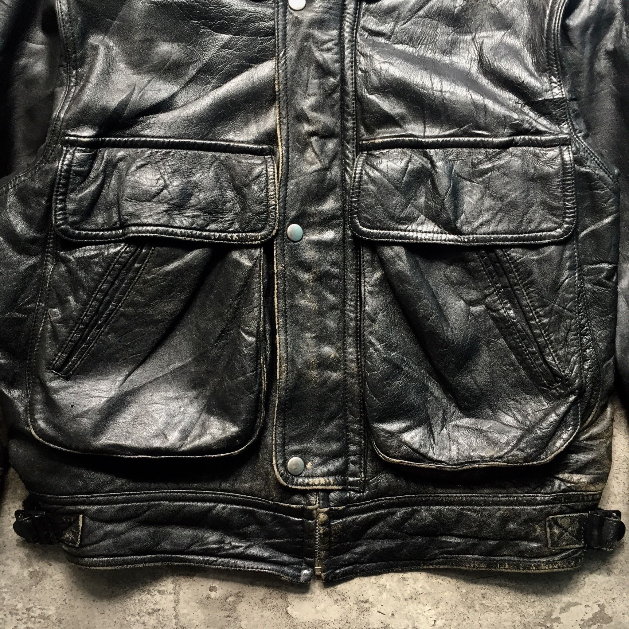 80s Issey Miyake Design Studio Hai Sporting Gear Leather M-L