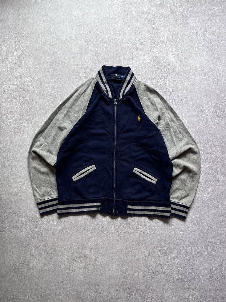 Vintage Polo Ralph Lauren Cotton Bomber Zip Jacket Y2K L