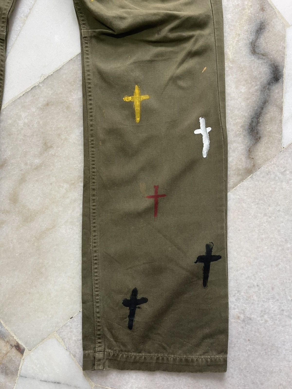 Kapital Kapital Army Green Custom Cross Pants Size US 30 / EU 46 - 3 Thumbnail