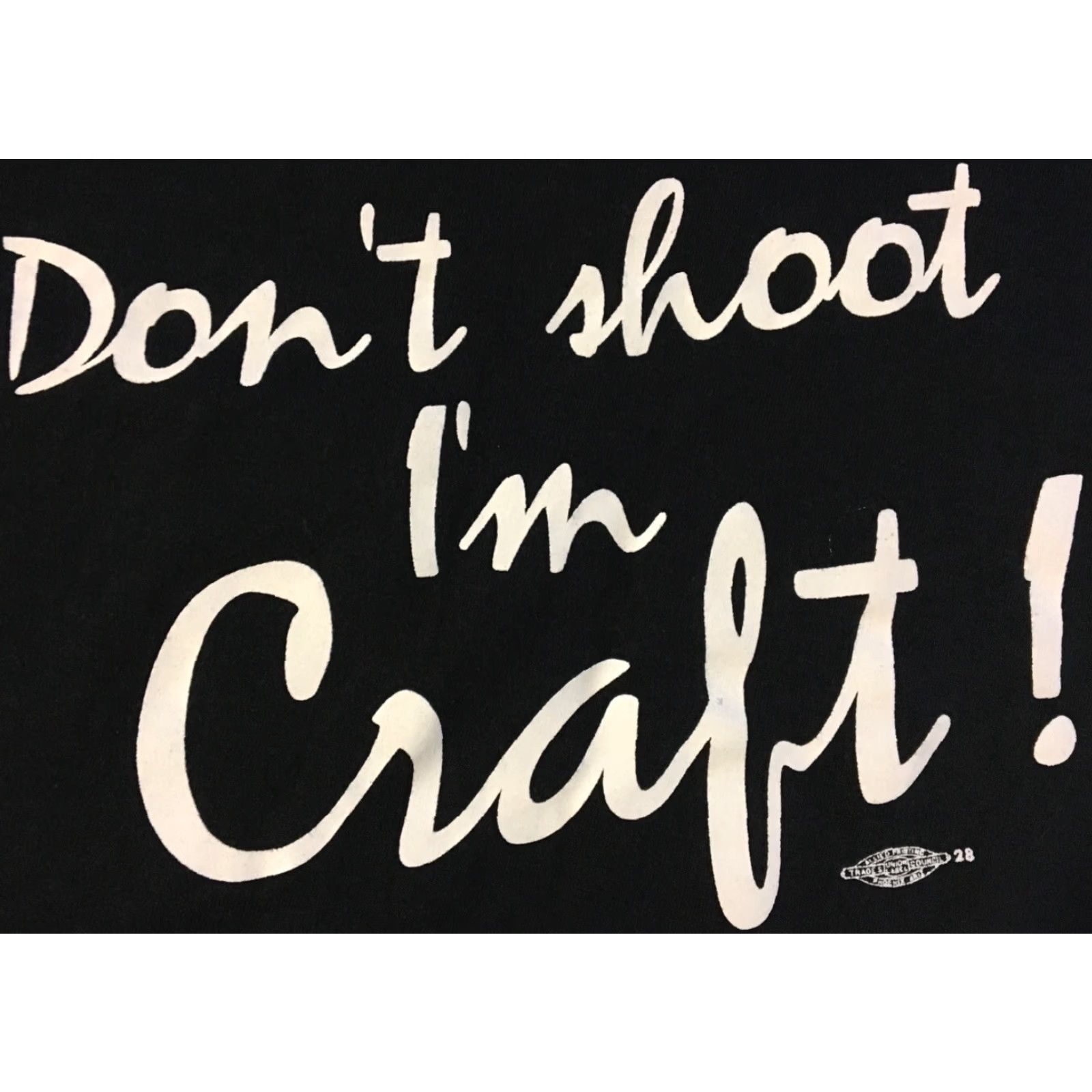 Vintage VINTAGE CWA Don’t Shoot I’m Craft! Labor Union Shirt XL USA Single Stitch Black 90s Grunge Shirt Mens Size US XL / EU 56 / 4 - 3 Thumbnail