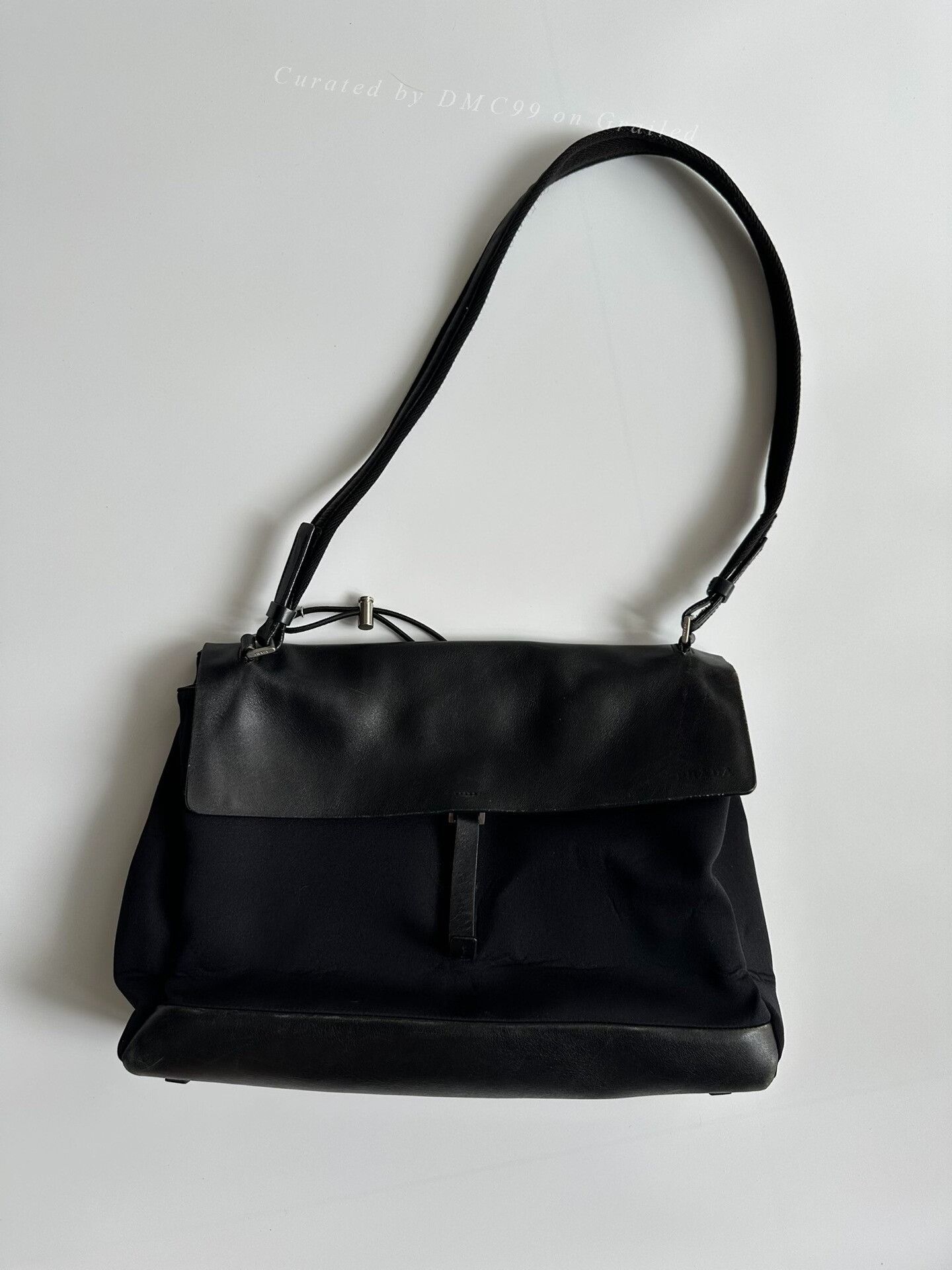 Prada Prada 1999FW Space Cotton Leather Crossbody | Grailed