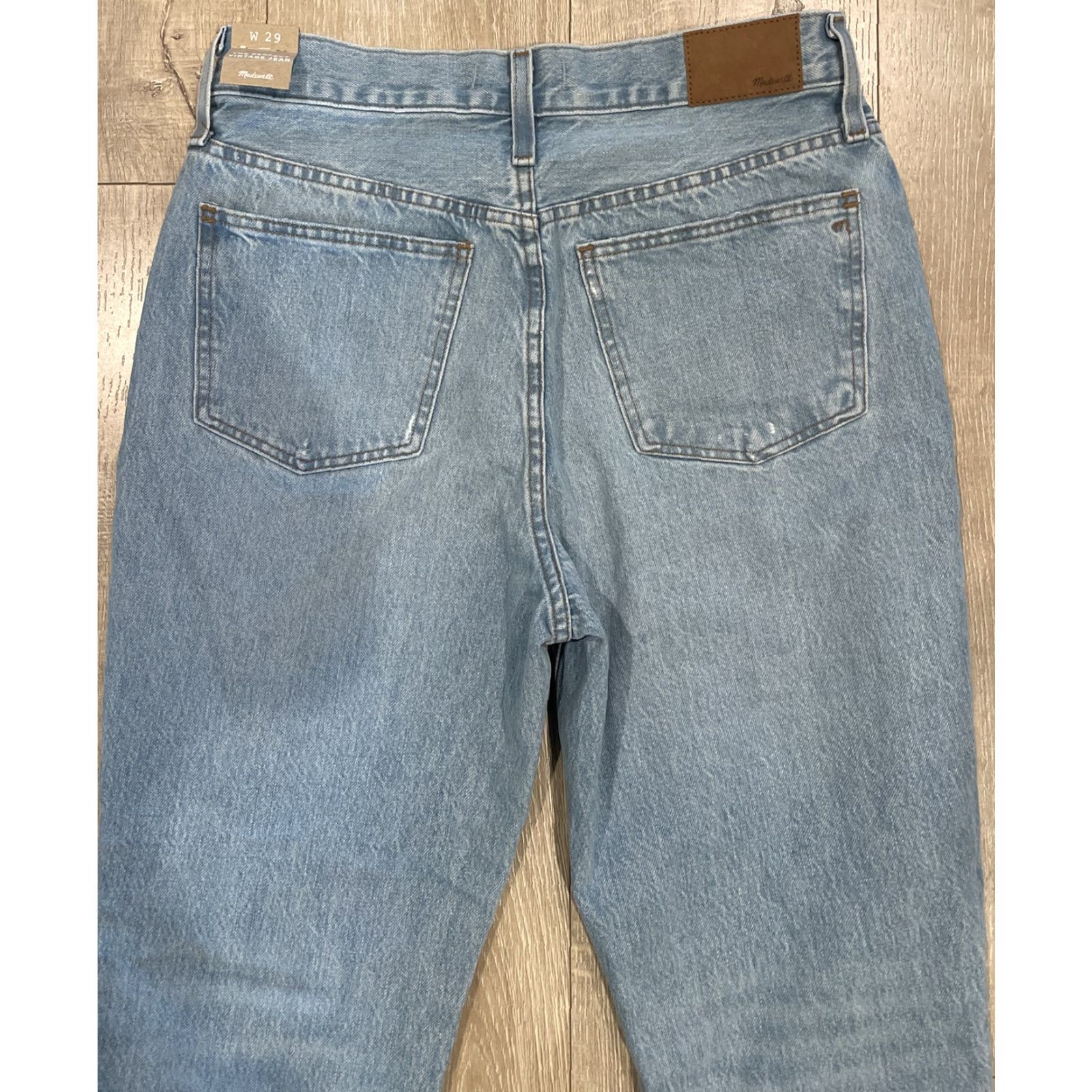 Madewell Madewell Perfect Vintage Jeans Women's High-Rise Light Wash Distressed 29 Blue Regular Size 29" - 7 Thumbnail