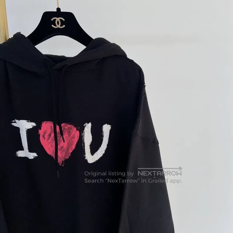 Balenciaga Balenciaga Black Letter Hooded Sweatshirt Size US M / EU 48-50 / 2 - 3 Thumbnail