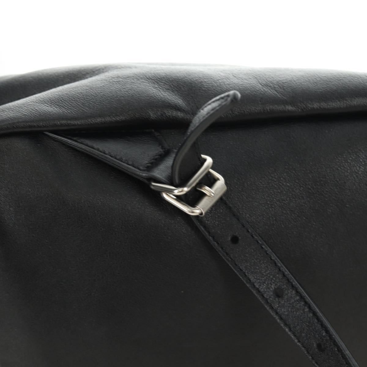 Saint Laurent Paris SAINT LAURENT Backpack Leather Black Silver Auth 185905SM - Size ONE SIZE - 9 Thumbnail