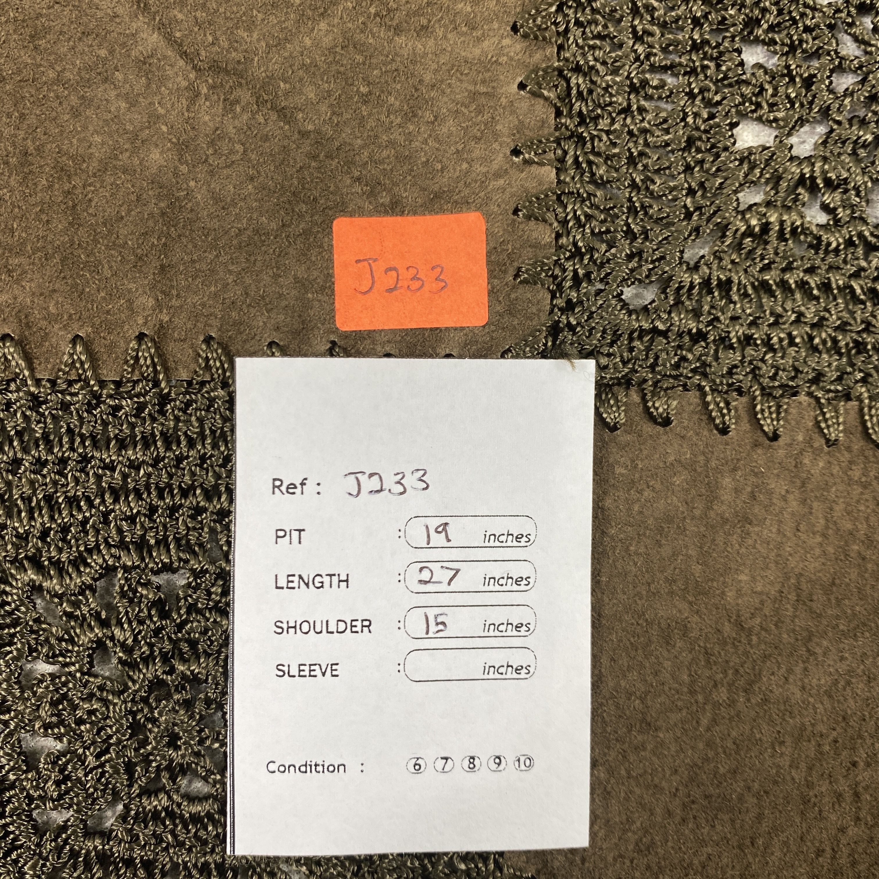 Japanese Brand Vintage Champaign Leather And Knitted Vest Jacket- J233 Size US S / EU 44-46 / 1 - 6 Thumbnail