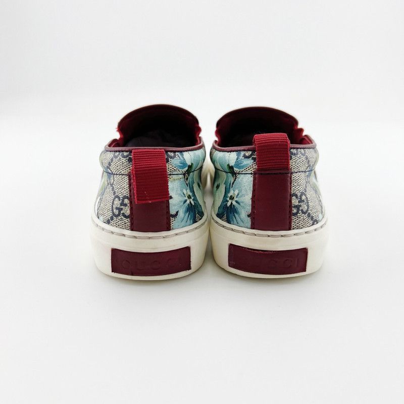 Gucci Gucci Blue Floral Casual Slip-On Shoes Size US 5.5 / EU 38 - 3 Thumbnail