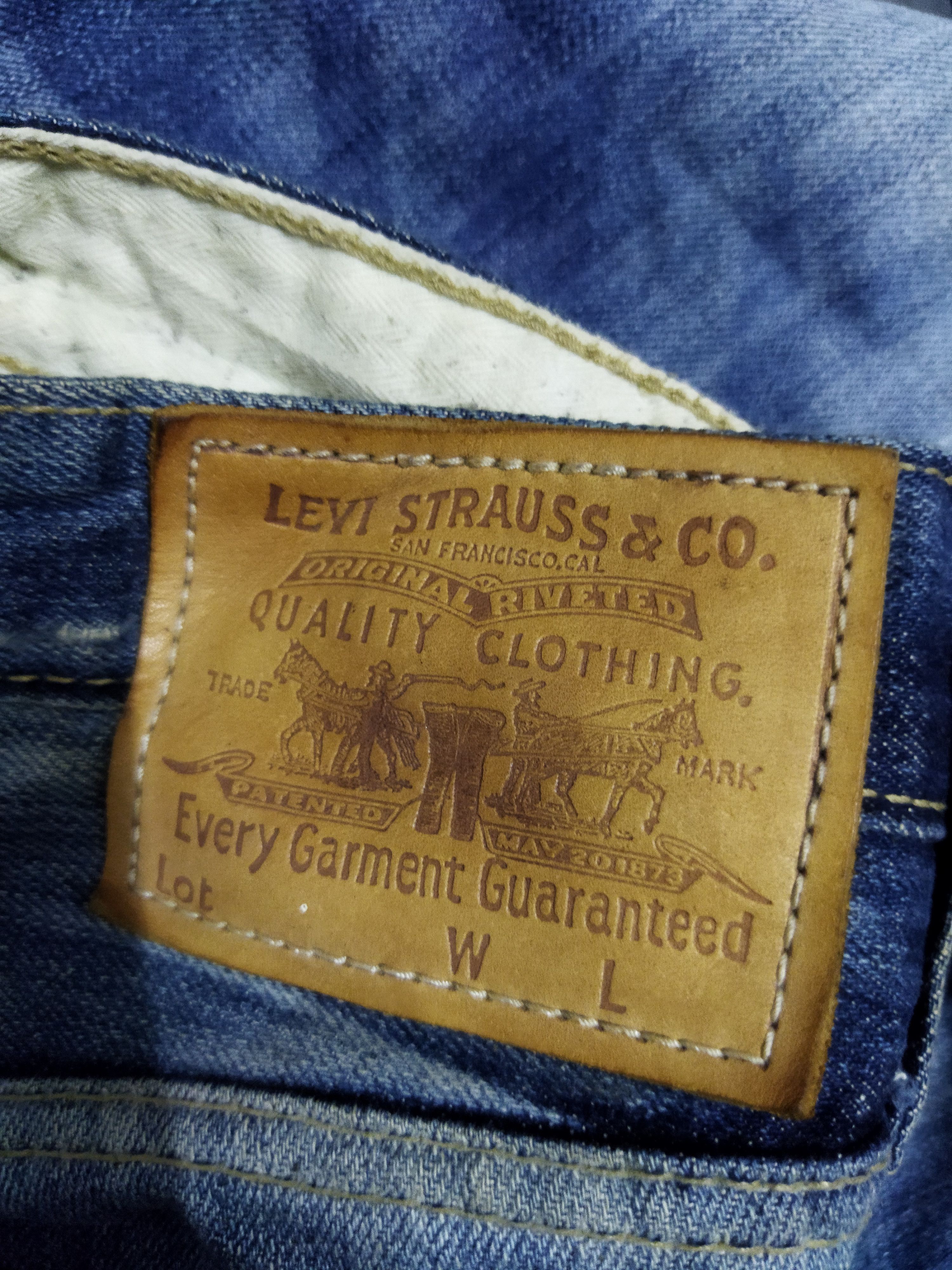 Levi's Levis 505 Marble Design Denim Jeans Size US 36 / EU 52 - 4 Thumbnail