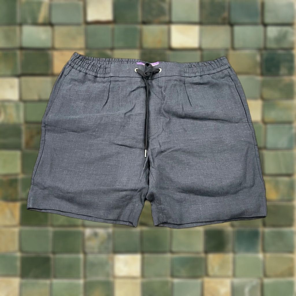 RALPH LAUREN Purple Label Linen Shorts Men's Size 34 Navy