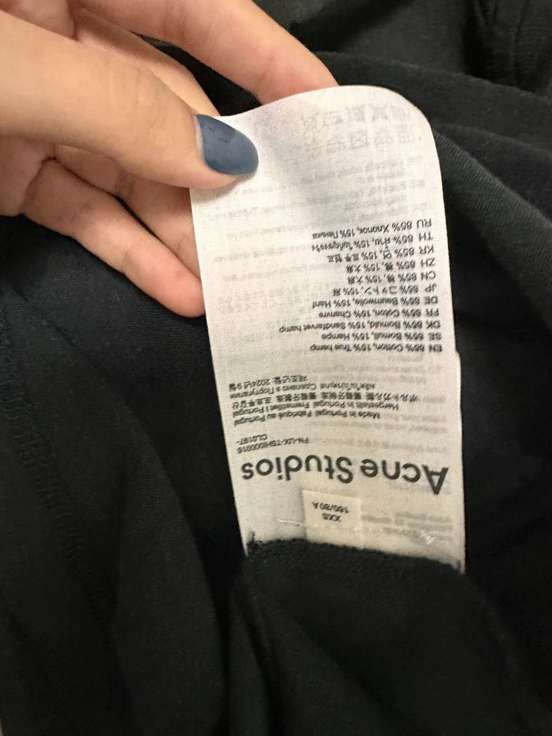 Acne Studios Acne Studios Black lettered short-sleeved shirt Size US XXS / EU 40 - 3 Thumbnail