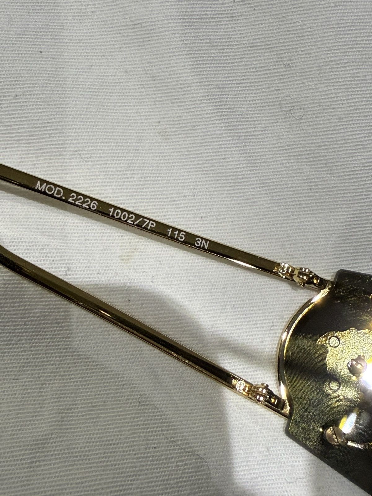 Versace Versace Gold Mirrored Sunglasses Size ONE SIZE - 7 Thumbnail