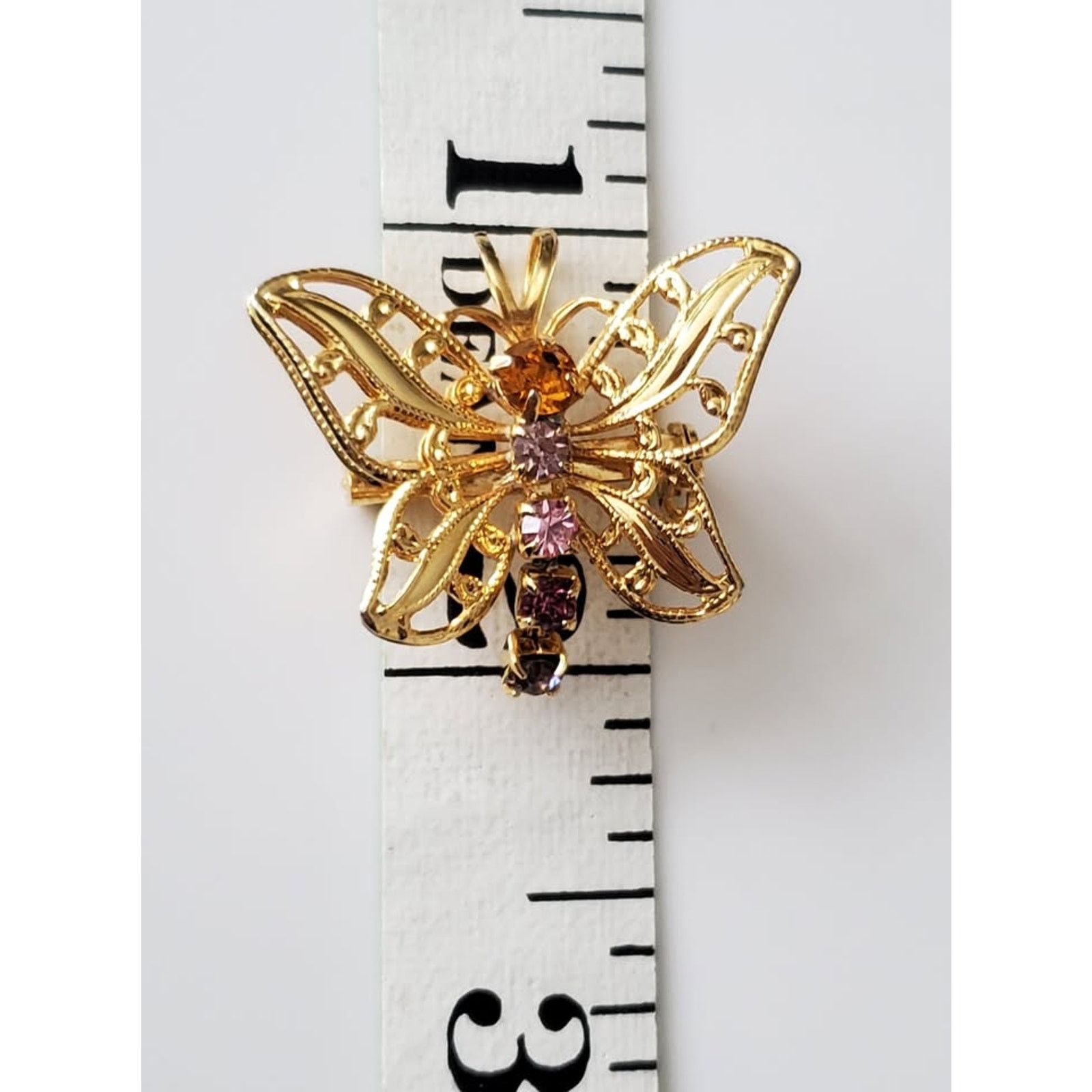 Other Vintage Butterfly Brooch Pendant Size ONE SIZE - 3 Thumbnail