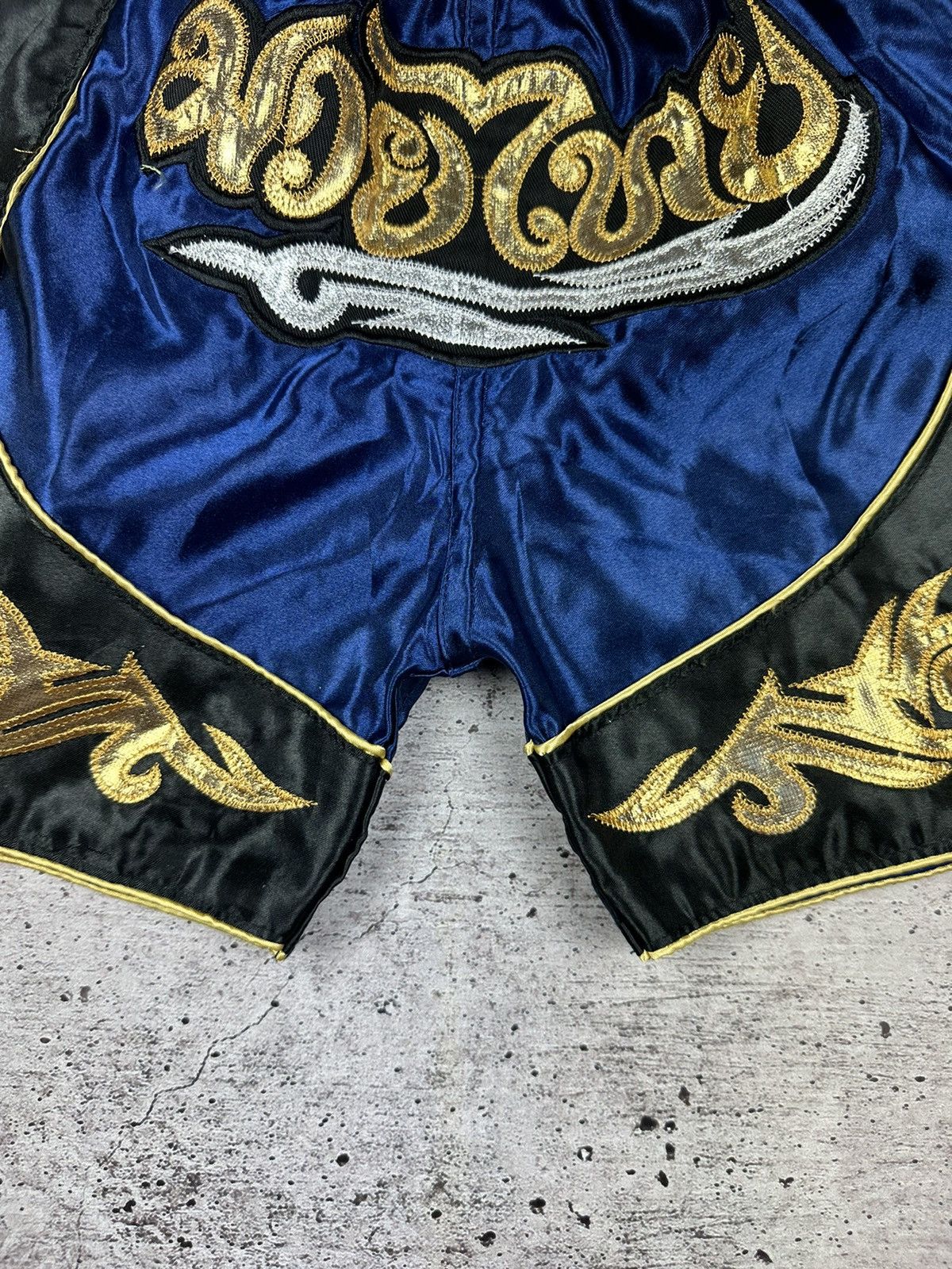 Japanese Brand Vintage Muay Thai Boxing Blue Shorts Size US 32 / EU 48 - 7 Thumbnail