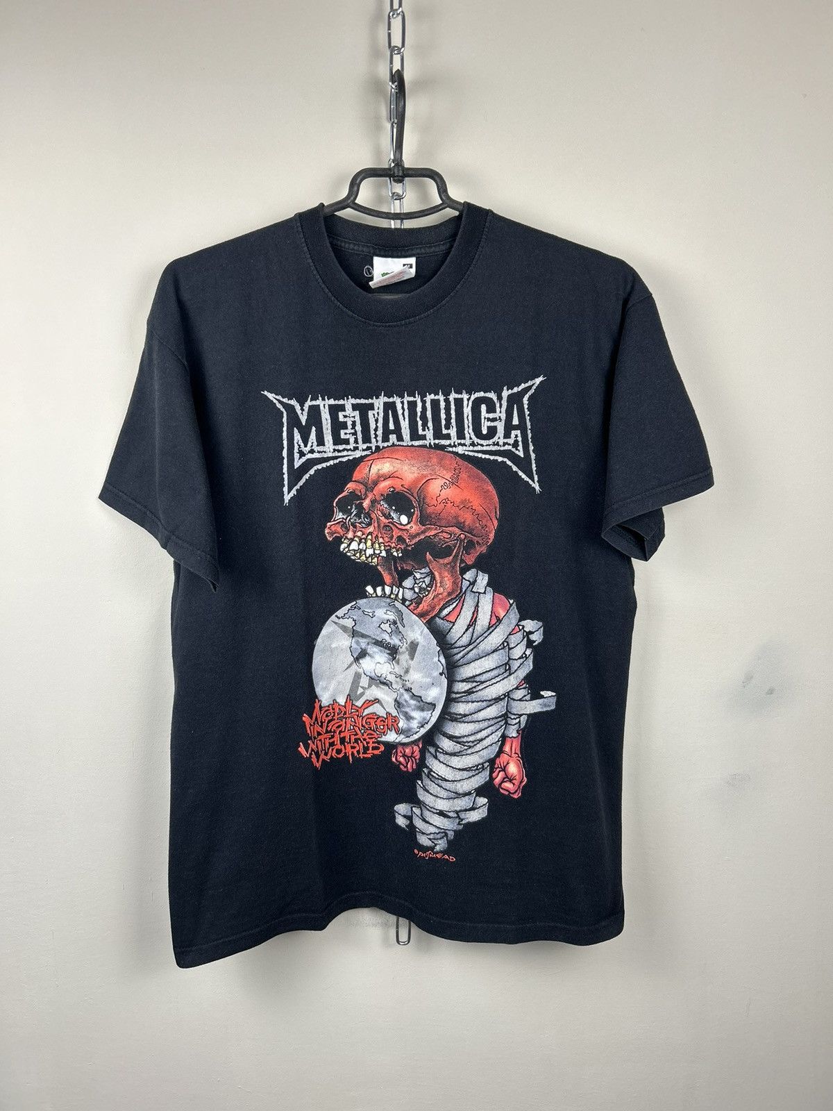 Band Tees Vtg 2004 Metallica Madly In Anger Concert Tour Black T-Shirt Size US M / EU 48-50 / 2 - 1 Thumbnail
