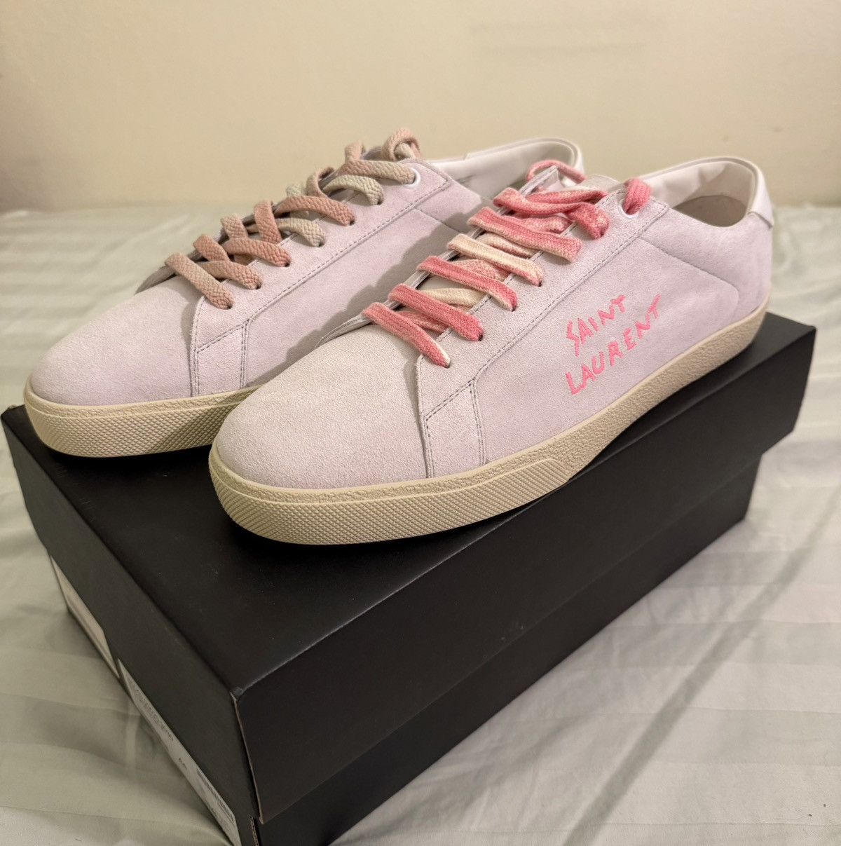 Saint Laurent Paris Saint Laurent SL-06 Court Suede Sneaker 44 Size US 11 / EU 44 - 1 Thumbnail