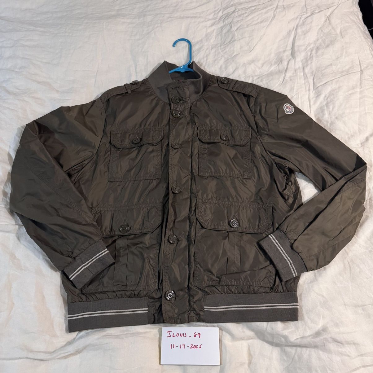 Moncler Moncler DELONIX GIUBBOTTO jacket Olive Green Size (6) XL Size US XL / EU 56 / 4 - 1 Thumbnail