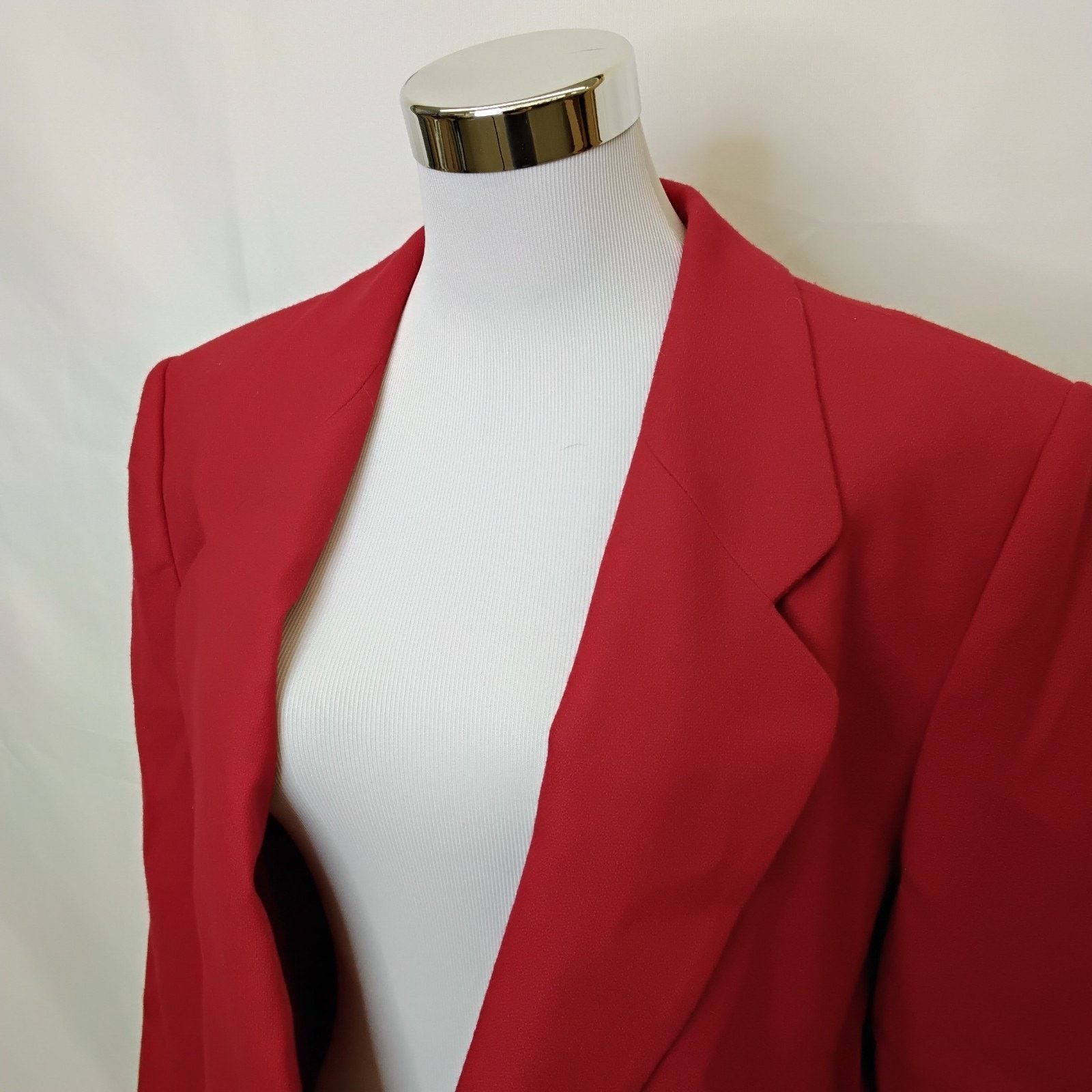 Pendleton Pendleton Wool Blazer Women's XL (16) Red Vintage USA Size XXL / US 16-18 / IT 52-54 - 4 Thumbnail