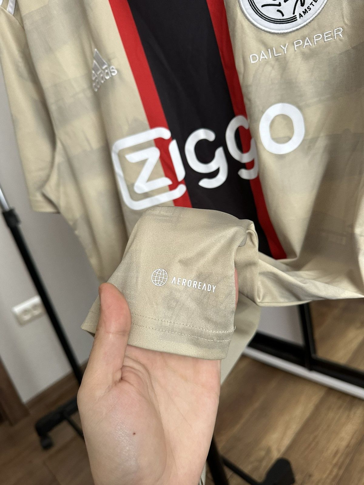 Adidas 2022/2023 Ajax Amsterdam Daily Paper Soccer Jersey T-Shirt Size US M / EU 48-50 / 2 - 8 Thumbnail