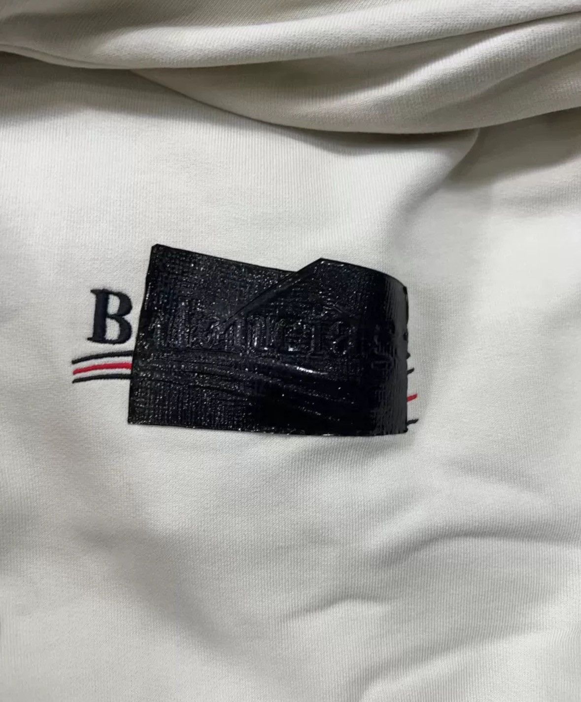 Balenciaga balenciaga White tape cola wave hoodie Size US L / EU 52-54 / 3 - 3 Thumbnail