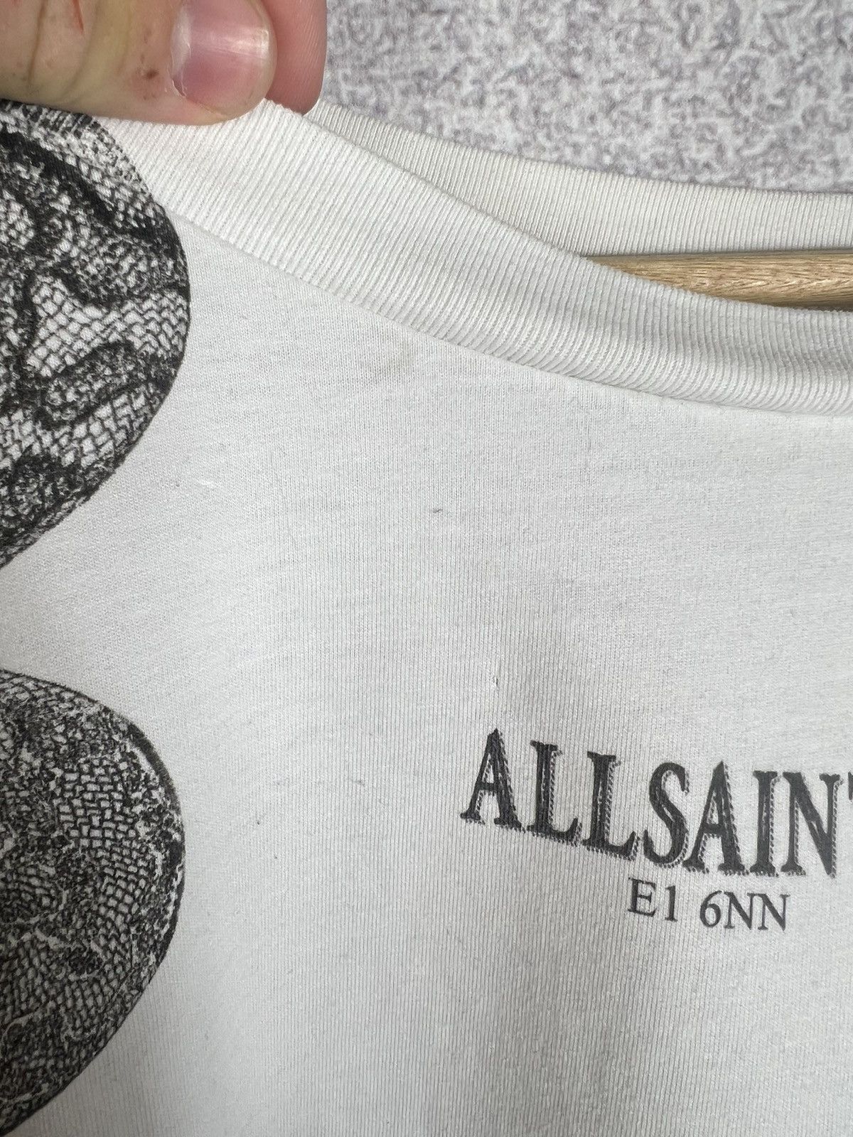 Allsaints Allsaints Snake Eagle Center Logo Art Tee Oversized Size US S / EU 44-46 / 1 - 10 Thumbnail