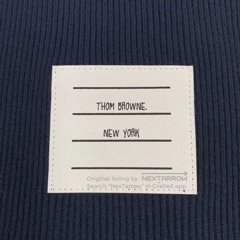 Thom Browne Thom Browne Dark blue cotton drawstring casual sporty long Size US 44 / EU 60 - 6 Thumbnail