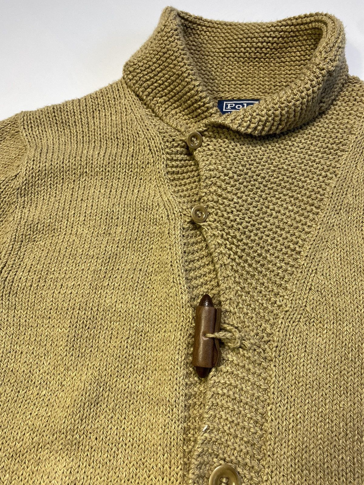 Ralph Lauren RARE! Polo Ralph Lauren Linen Shawl Cable Knit Cardigan Size US M / EU 48-50 / 2 - 5 Thumbnail