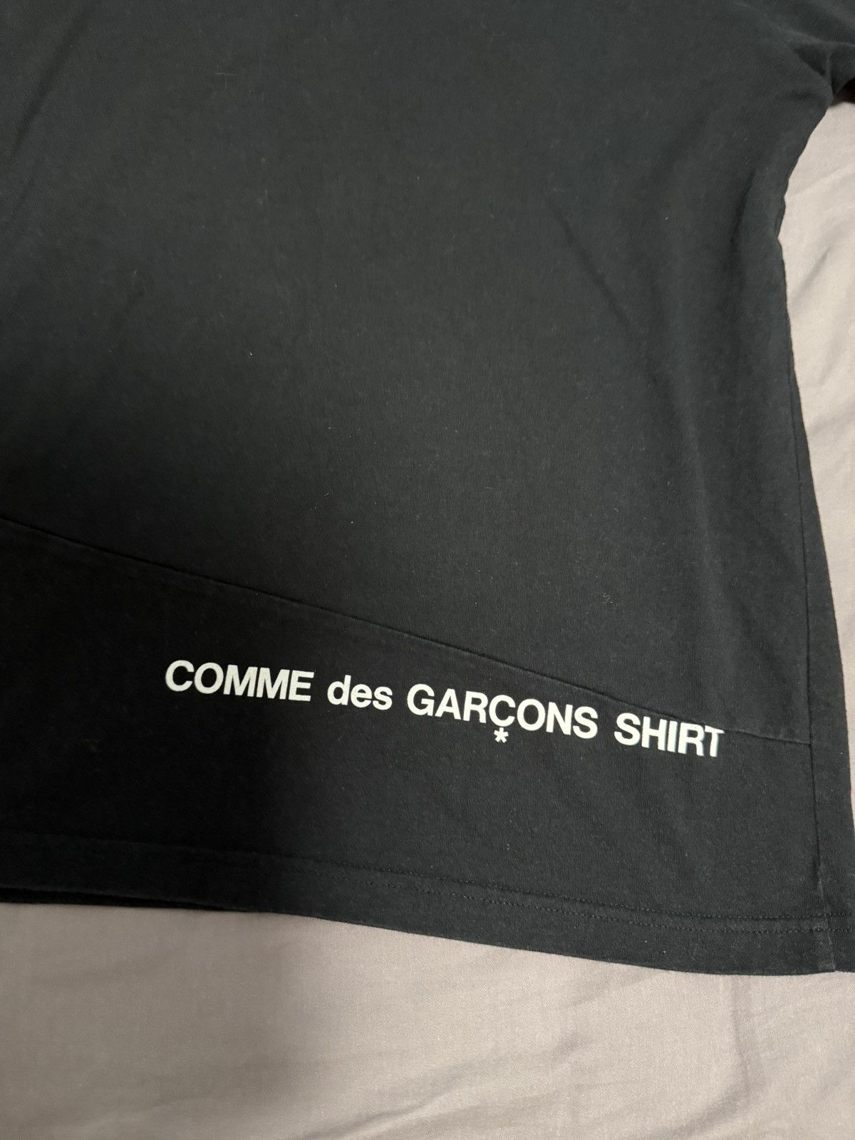 Comme des Garcons Supreme cdg split box logo tee black Size US M / EU 48-50 / 2 - 5 Thumbnail