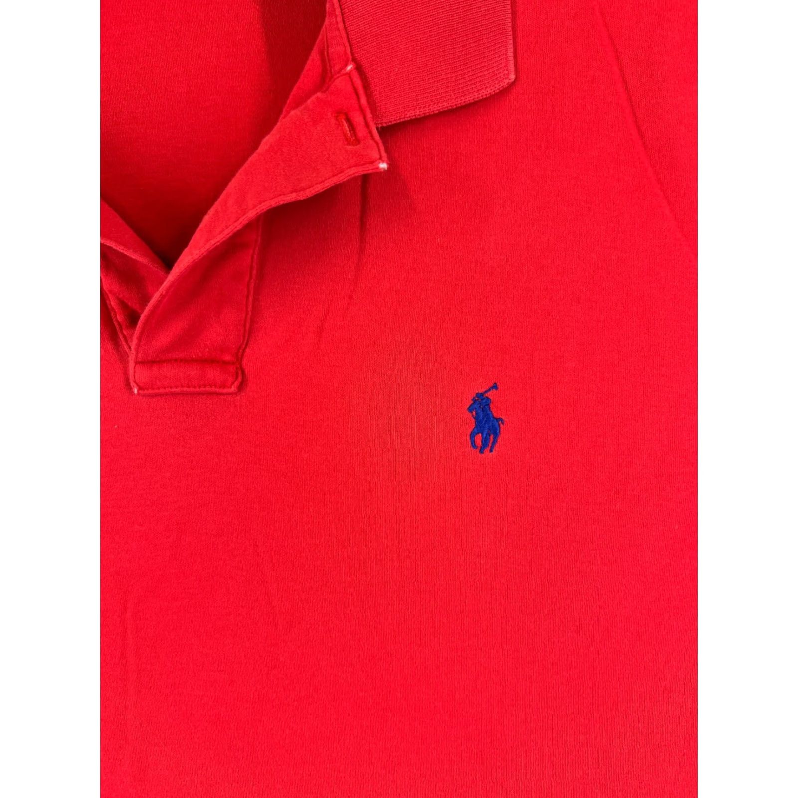 Ralph Lauren VINTAGE Ralph Lauren Polo Shirt Men Large Red 100% Cotton Jersey Polo Shirt Regular Fit Logo Embroidered Size US L / EU 52-54 / 3 - 6 Thumbnail
