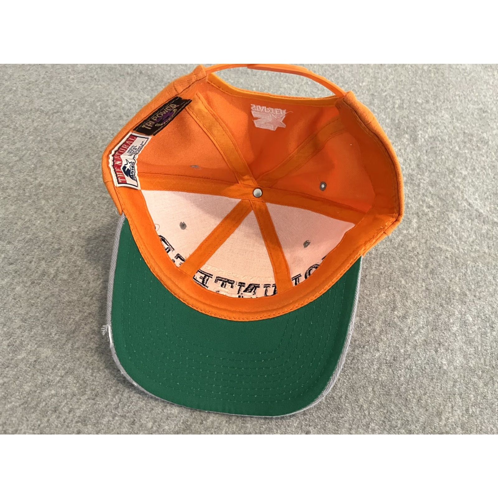 Starter VINTAGE Starter Tennessee Volunteers Hat Snapback Wool Tri Power Orange Men Adjustable Font The Natural Size ONE SIZE - 2 Thumbnail