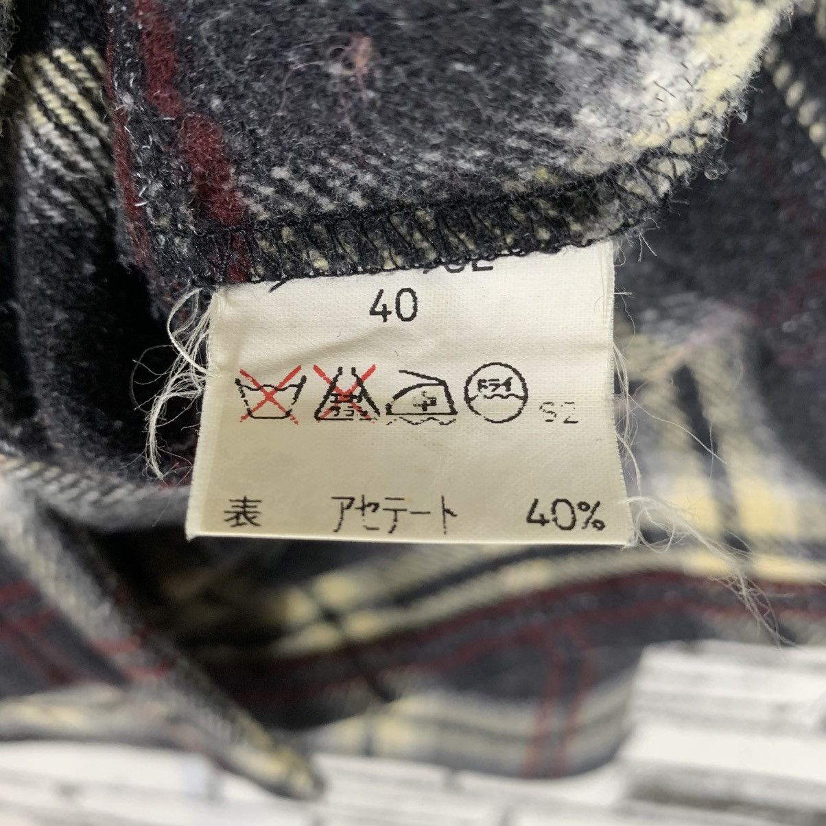 Designer × Vintage Vintage Evex by Krizia Tartan Wool Jacket Size S / US 4 / IT 40 - 10 Thumbnail
