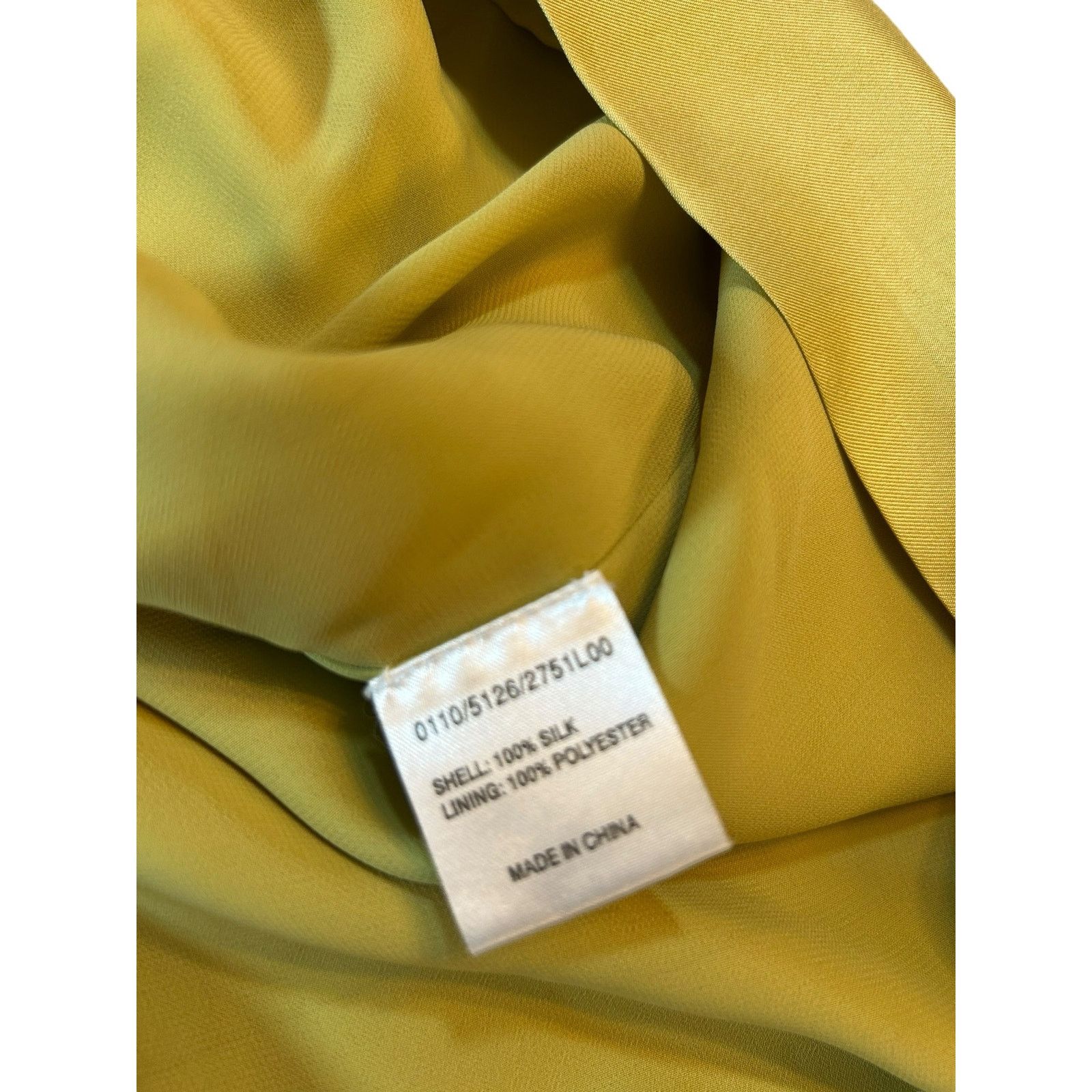 Hobbs London Rare Hobbs NW3 Silk Chartreuse Dress - Size 8 Size M / US 6-8 / IT 42-44 - 3 Thumbnail