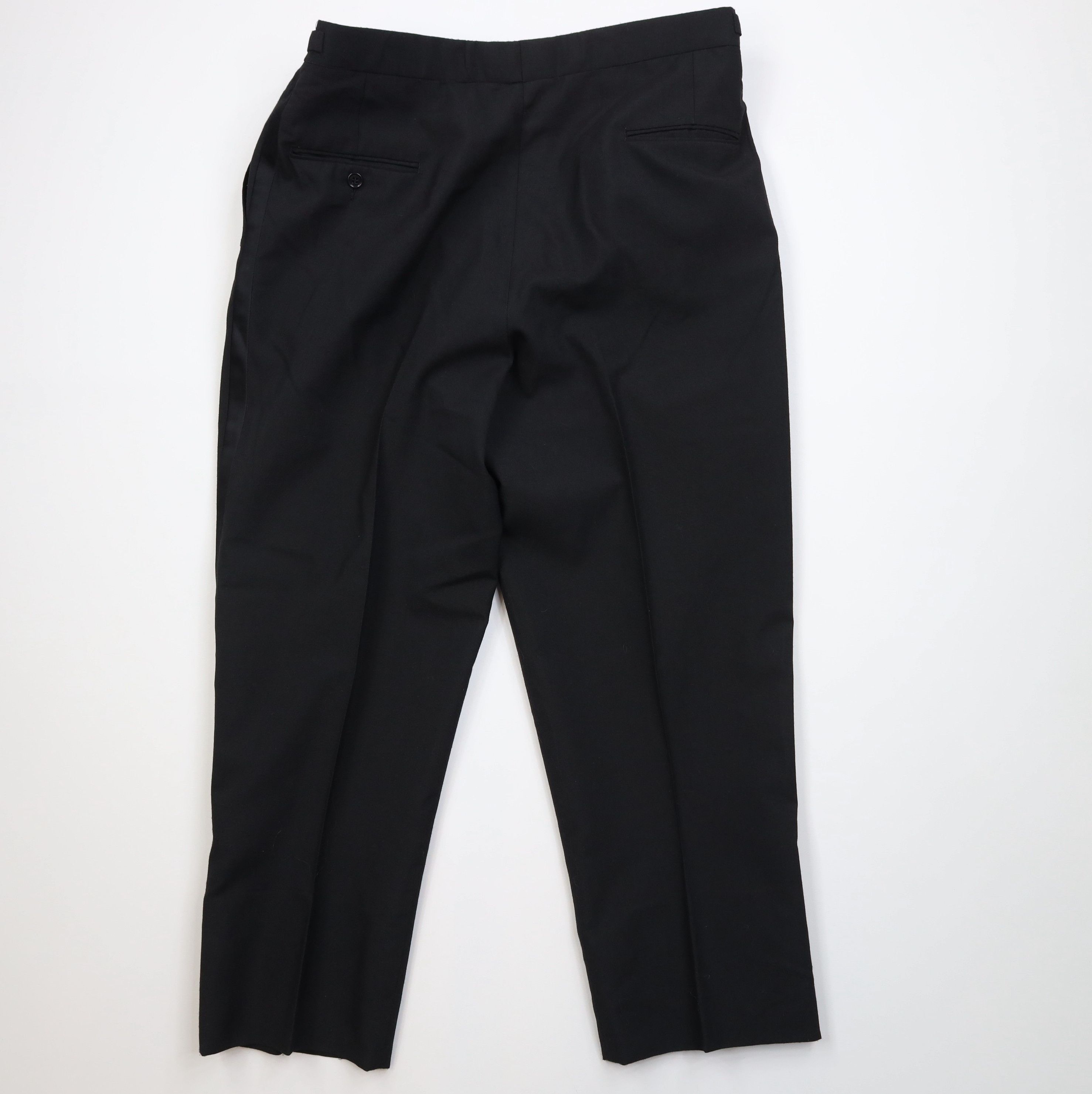 Vintage Vintage 90s Streetwear Tuxedo Dress Pants Trousers Black USA Size US 36 / EU 52 - 8 Thumbnail