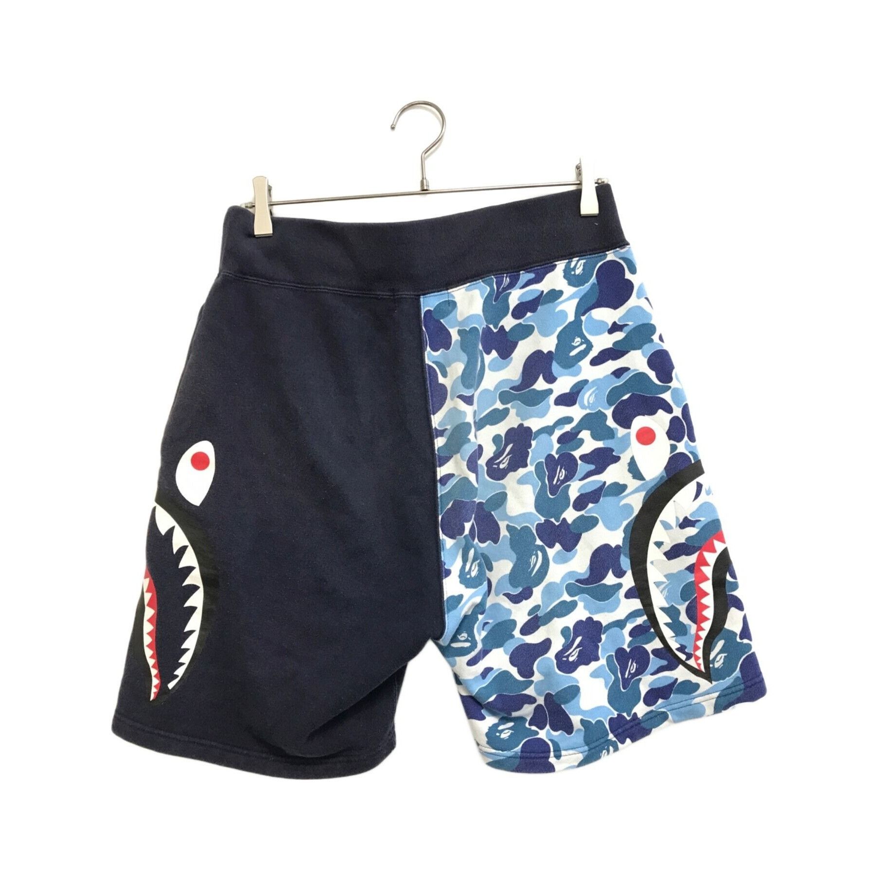 Bape A BATHING APE Camo Shark Shorts Navy Size M Size US 30 / EU 46 - 2 Thumbnail