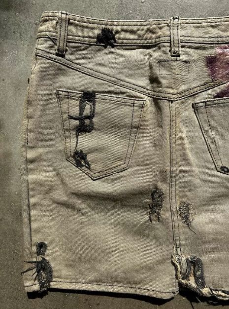 Share Spirit Homme SHARE SPIRIT Early Chain-Distressed Skirt Size 36" / US 14 / IT 50 - 4 Thumbnail