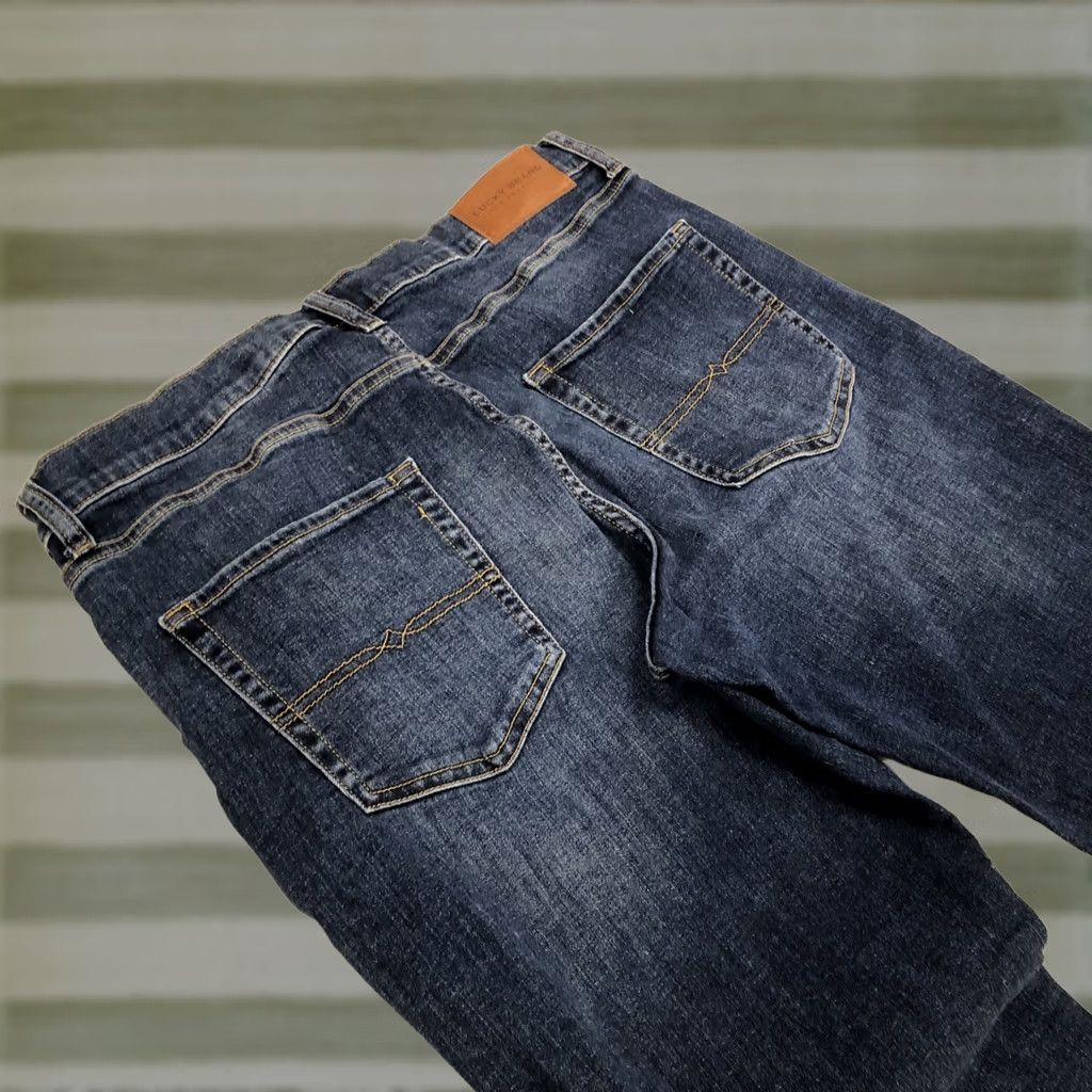 Lucky Brand Lucky Brand Jeans Mens 35x29 Blue Athletic Straight 5-Pocket Denim Stretch Size US 35 - 1 Thumbnail