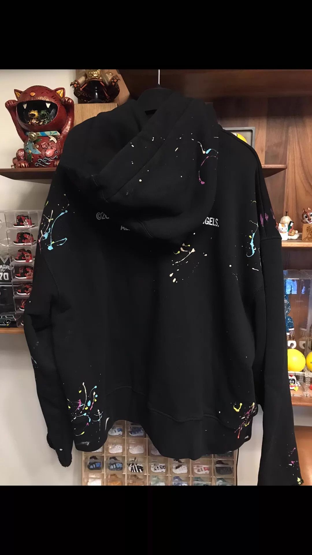 Palm Angels Palm Angels Paint Splatter Hoodie Palm Tree L Size US L / EU 52-54 / 3 - 2 Thumbnail