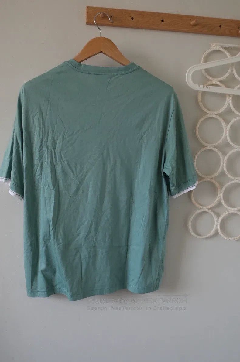 Other Hermes Blue-green short-sleeve T-shirt, made in Italy, 100 Size US XL / EU 56 / 4 - 2 Thumbnail