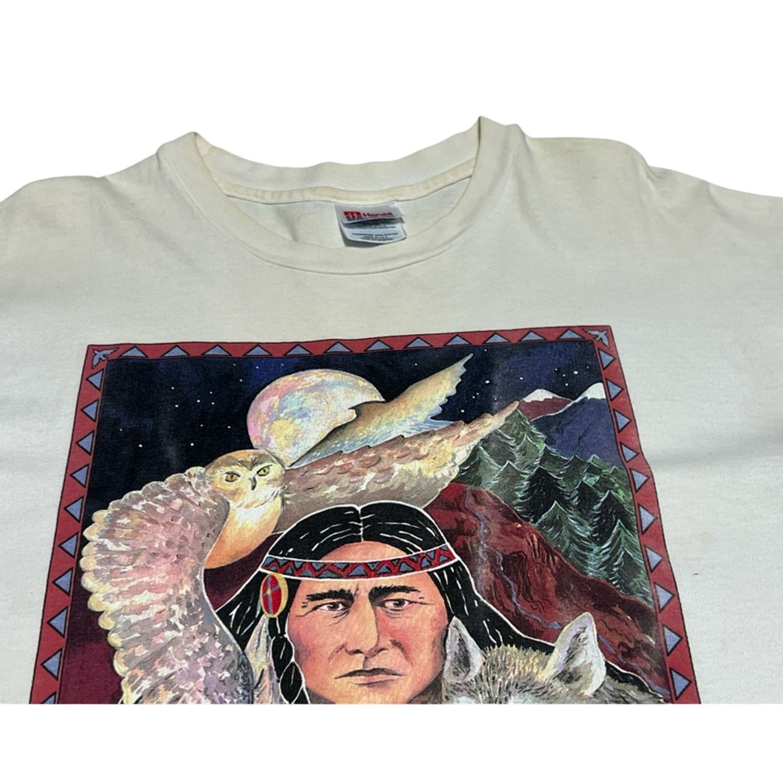 Other Vintage 90s Human-i-Tees Nature Indian Protect One Earth Size US XL / EU 56 / 4 - 6 Thumbnail