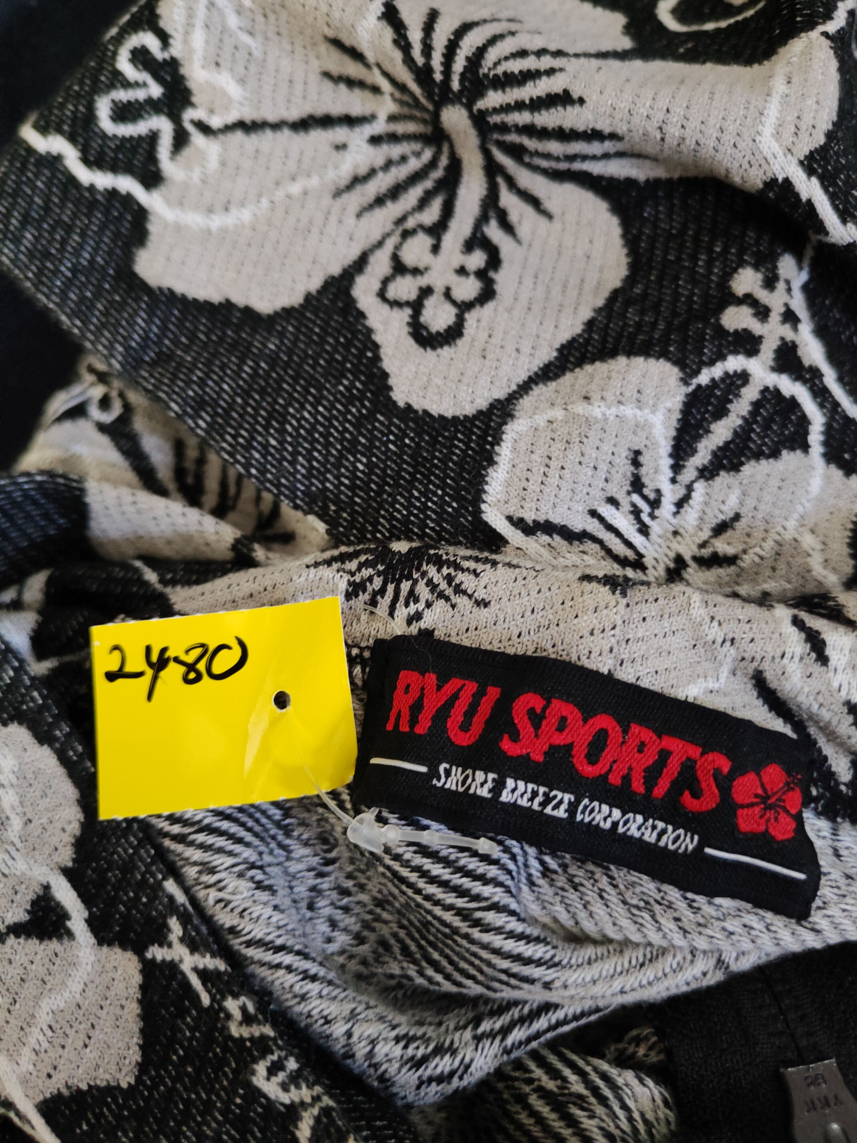 Japanese Brand × Vintage DL Ryu Sports Black Gray Hoodie Sweatshirts #2480 Size M / US 6-8 / IT 42-44 - 14 Thumbnail