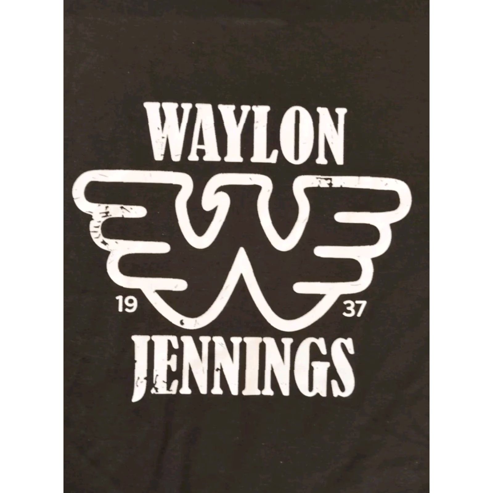 Olive VINTAGE? (No) Live 1994 Waylon Jennings T-Shirt Black 44" Chest 30" Length Weezer 1937 Size US L / EU 52-54 / 3 - 3 Thumbnail
