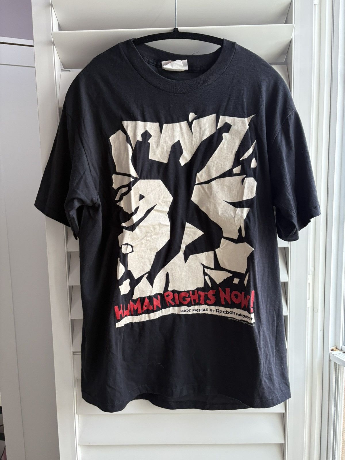 Reebok × Vintage VTG 1988 Human Rights Now Tour Concert T-Shirt Size US M / EU 48-50 / 2 - 1 Thumbnail