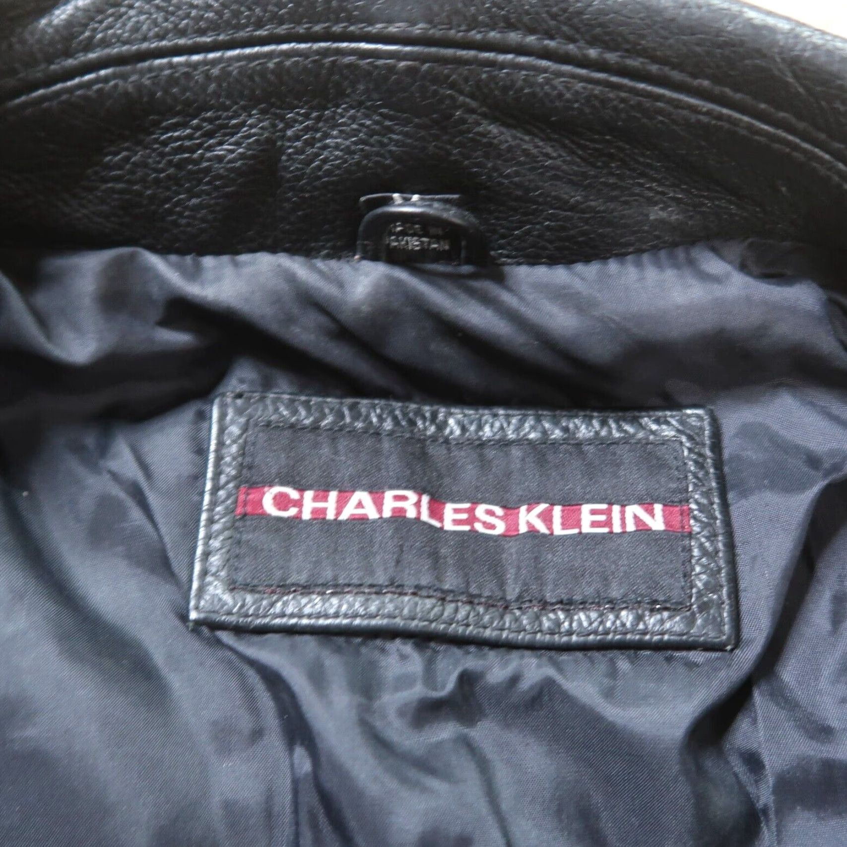 Vintage VINTAGE Charles Klein Leather Coat Mens Medium Button Front Jacket Lined Back Size US M / EU 48-50 / 2 - 3 Thumbnail