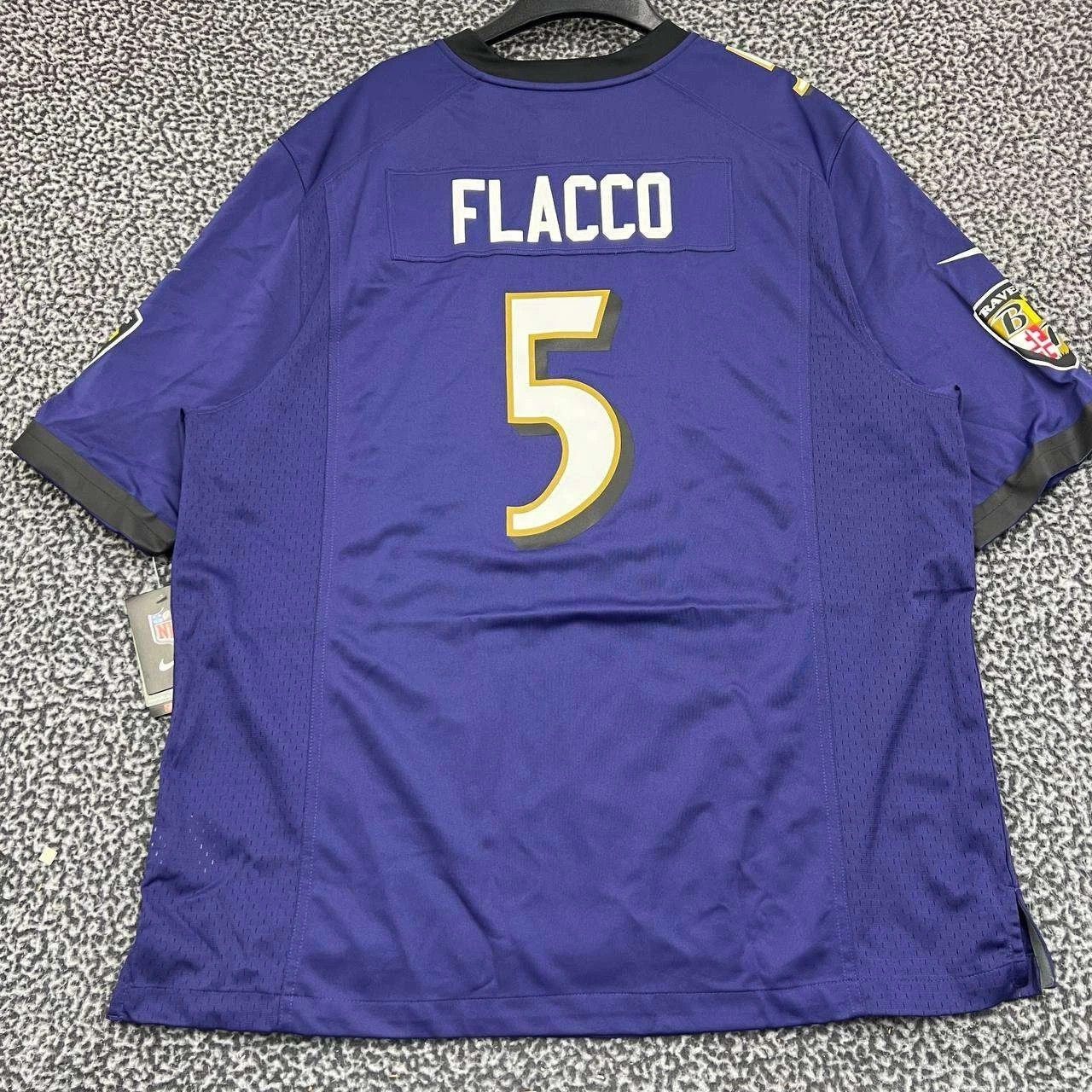 Nike Baltimore Ravens Flacco #5 Jersey Shirt Men Short Sleeve XL Size US XL / EU 56 / 4 - 2 Thumbnail