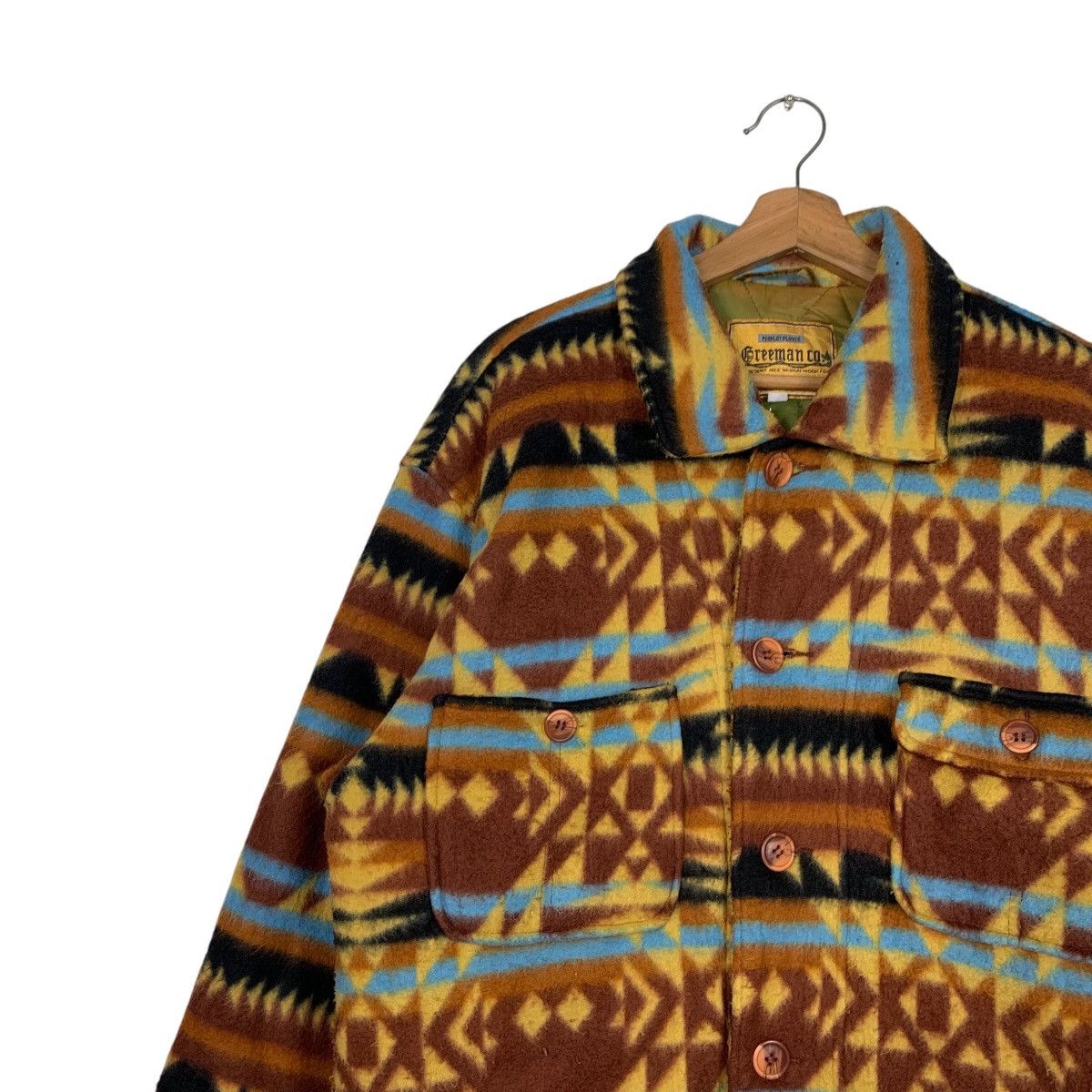 Freeman Vintage FREEMAN CO. Native Design Buttoned Jacket #2738-C123 Size US L / EU 52-54 / 3 - 3 Thumbnail