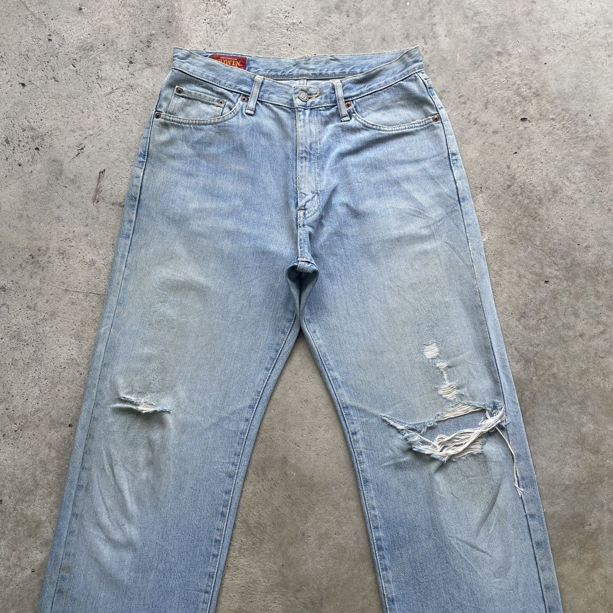 Edwin W30 Vintage Edwin Jeans Ripped Faded Distressed Denim Pants Size US 30 / EU 46 - 3 Thumbnail