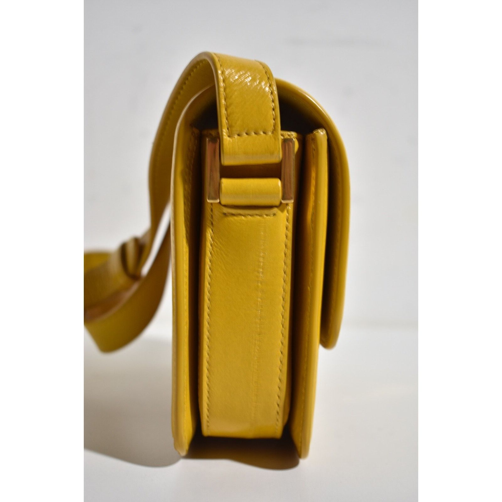 Yves Saint Laurent Saint Laurent Yellow Leather Satchel Shoulder Bag Size ONE SIZE - 7 Thumbnail