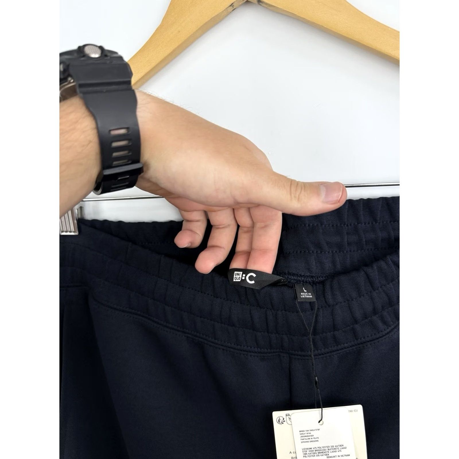 Uniqlo UNIQLO :C Clare Waight Keller Sweat Wide Pants Navy Size L Mens Size US 33 - 6 Thumbnail