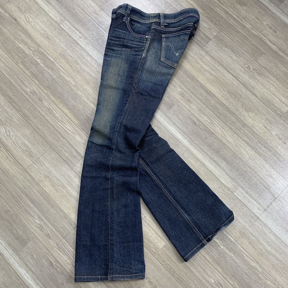 Edwin Crazy💥Edwin Something Bootcut Flared Jeans LGB GOA Style Size US 30 / EU 46 - 17 Thumbnail