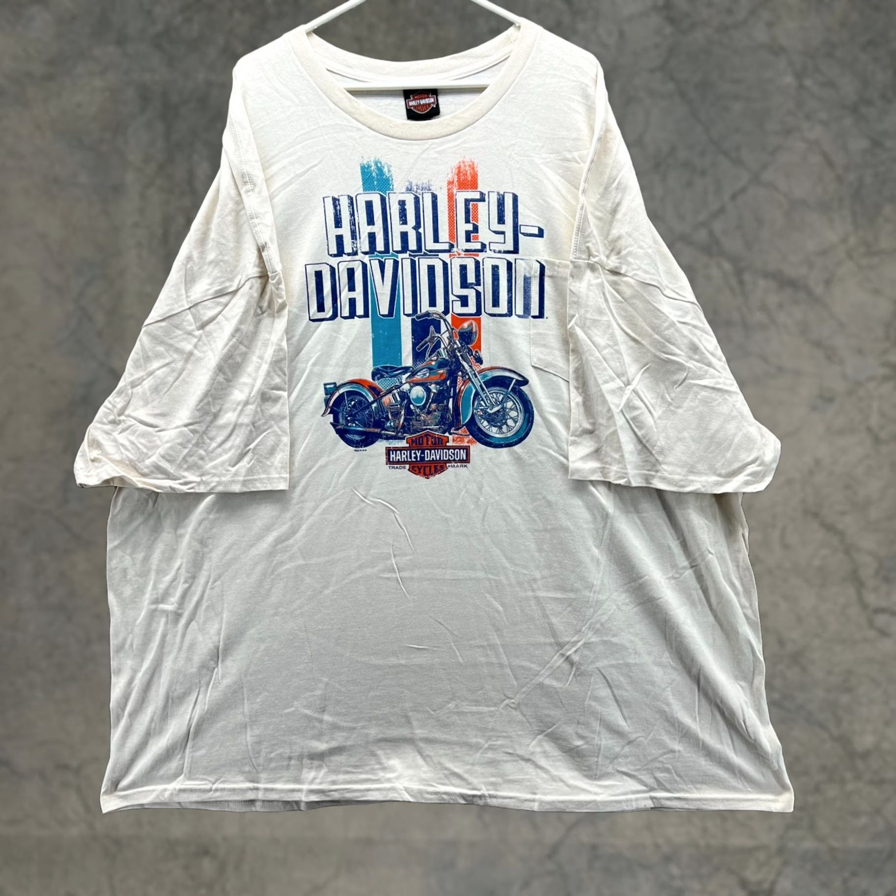 Harley Davidson Harley-Davidson Shirt Men 5XL Beige Blue Biker Motorcycle 2018 Casual Tee Size US XXL / EU 58 / 5 - 1 Thumbnail